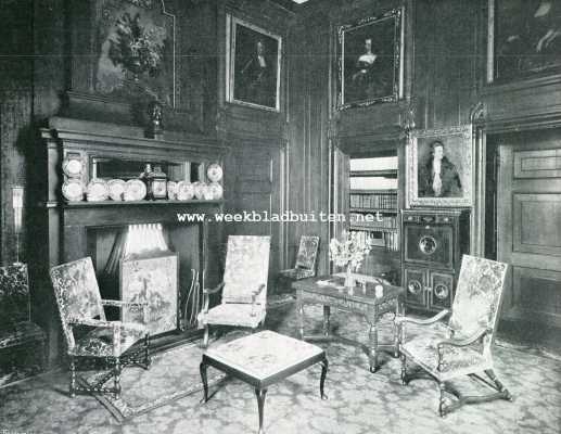 Gelderland, 1907, De Steeg, MIDDACHTEN. De zitkamer van den Graaf