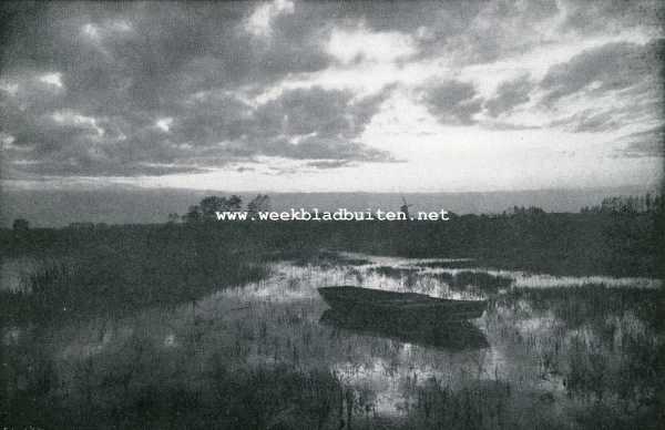 Onbekend, 1907, Onbekend, Weerkundige mededeelingen. Wolkenphotografie. Afb. 2. Avond aan den Ijssel