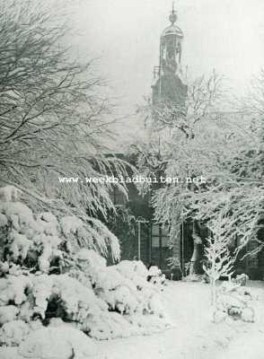 Onbekend, 1908, Onbekend, Boomen met sneeuw bedelt
