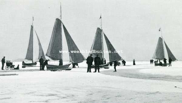 Noord-Holland, 1908, Onbekend, Wintervermaak op de Gouwzee