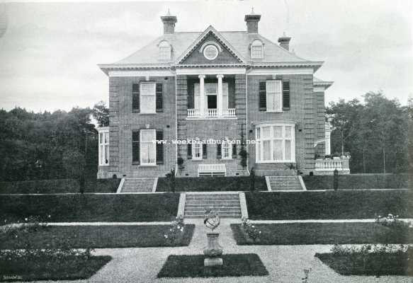 Noord-Holland, 1908, Hilversum, Tuin-architectuur. Huize 