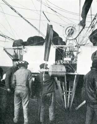 Onbekend, 1908, Onbekend, Luchtvaart. Motor, luchtschroef, enz. van den ballon 
