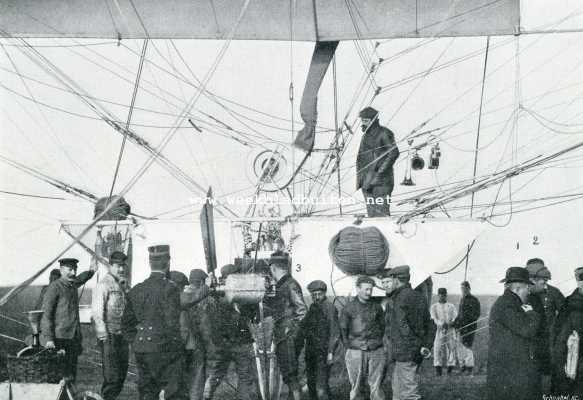 Onbekend, 1908, Onbekend, Luchtvaart. Schuitje van den ballon 