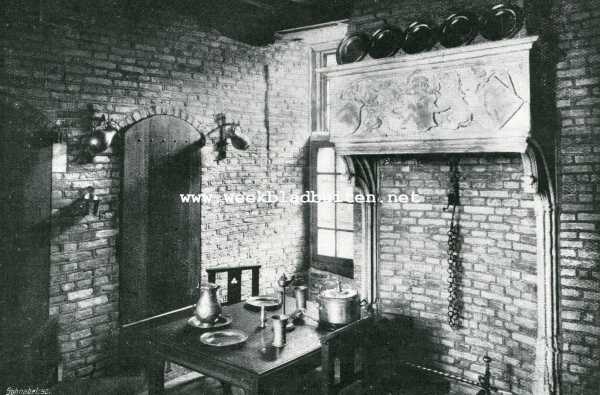 Utrecht, 1908, Zuylen, Het Kasteel Zuylen. Poorters-wachtkamer in den toren