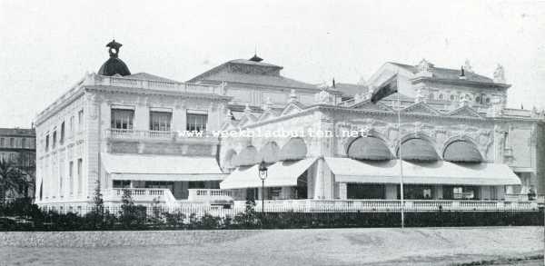Frankrijk, 1908, Cannes, Auto-tocht Genua-Amsterdam. Cannes. Het Casino