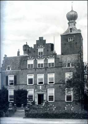Utrecht, 1909, Leersum, Het Kasteel Zuylestein. Zuylestein. De voorgevel van het Kasteel