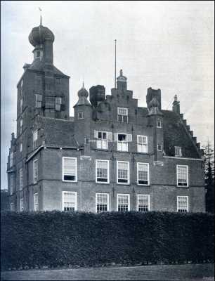 Utrecht, 1909, Leersum, Torens, trapgevels en schoorsteenen van het Kasteel Zuylestein