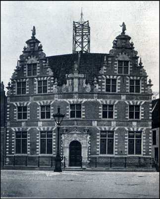 Noord-Holland, 1909, Hoorn, West-Friesland's oude hoofdstad. Het Stadhuis te Hoorn