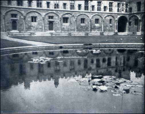 Onbekend, 1909, Onbekend, Verspreide waterlelies in een ronden vijver