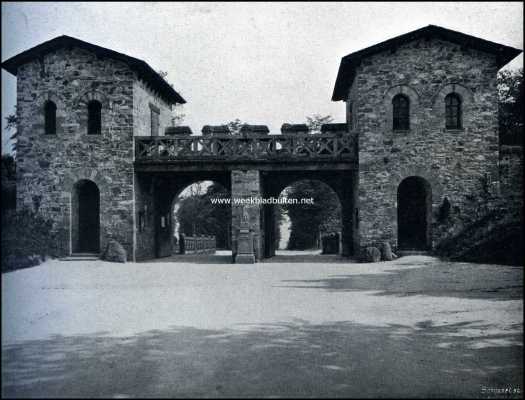 Duitsland, 1909, Bad Homburg vor der Hh, De Saalburg. Porta Decumana
