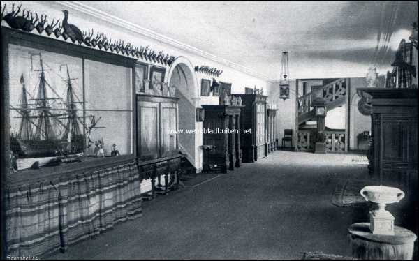 Overijssel, 1909, Dalfsen, Het Kasteel Rechteren. Corridor op de eerste etage