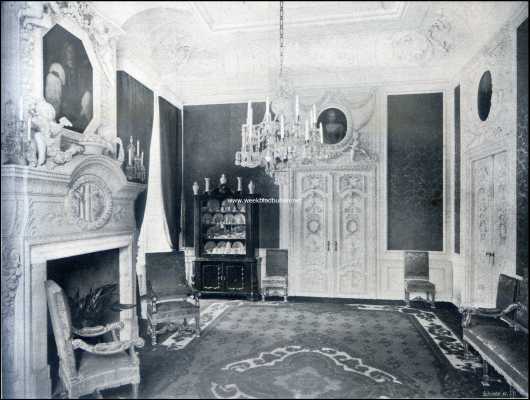 Overijssel, 1909, Dalfsen, Het Kasteel Rechteren. De Witte Zaal