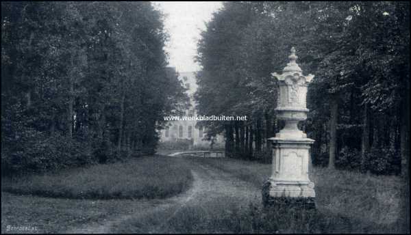 Overijssel, 1909, Dalfsen, Het Kasteel Rechteren. Boschgezicht achter het Kasteel Rechteren