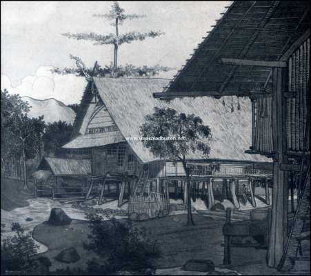 Indonesi, 1909, Onbekend, Type van een Boegineesch huis