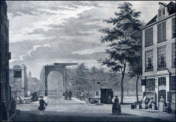 Noord-Holland, 1909, Amsterdam, Van den Amsterdamschen zelfkant. De Utrechtsche Poort van de Utrechtsche Straat gezien. (naar een oude gravure)