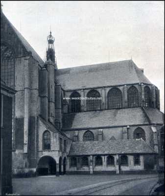 Noord-Holland, 1909, Alkmaar, Kennemerlands oude hoofdstad. De Groote Kerk te Alkmaar