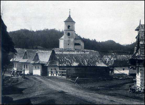 Slowakije, 1909, Vernr, De Hooge Tatra. Het Slowakken-dorp Vernar
