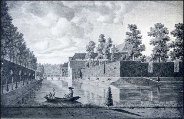 De Hernhutters te Zeist. Het Slot te Zeist Ao 1754. (Naar een oude gravure)