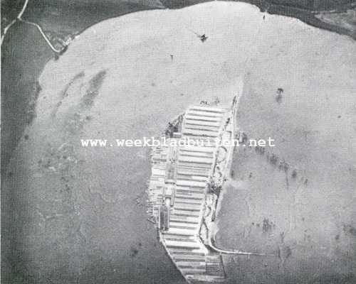 Onbekend, 1909, Onbekend, Luchtreizen met den vrijen ballon. Overstroomd land met steenfabriek