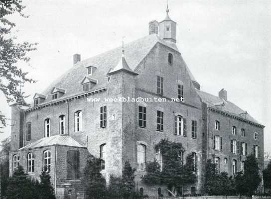 Limburg, 1909, Haelen, De Burcht Aldenghoir bij Haelen (L.). Tuinzijde (Z. naar N.)