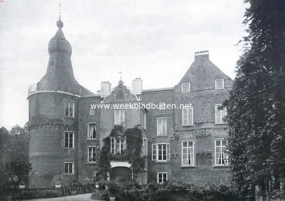Limburg, 1910, Well, Het kasteel Well (L.). Voorgevel van het kasteel Well