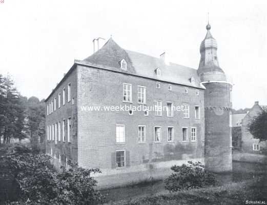 Limburg, 1910, Well, Het kasteel Well (L.). Het kasteel Well. Van west naar oost