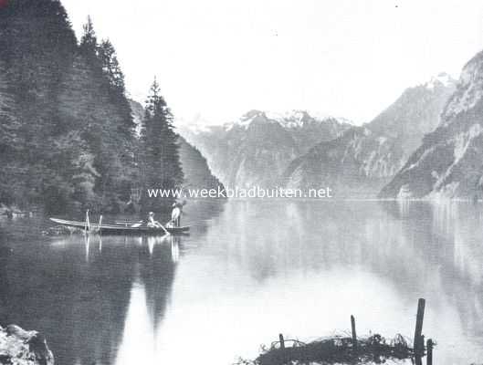 Duitsland, 1910, Berchtesgaden, Berchtesgaden. De Knigssee