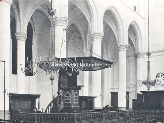 Zeeland, 1910, Goes, Preekgestoelte in de Groote Kerk te Goes