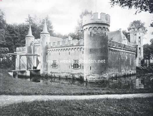 Noord-Brabant, 1910, Sint-Oedenrode, Het slot Henkenshage. Het slot Henkenshage te Sint Oedenrode, uit het noordwesten gezien