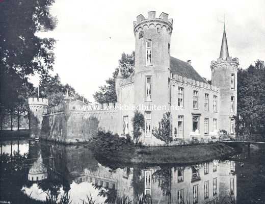 Noord-Brabant, 1910, Sint-Oedenrode, Het slot Henkenshage. Het slot Henkenshage, de zuid-west-zijde