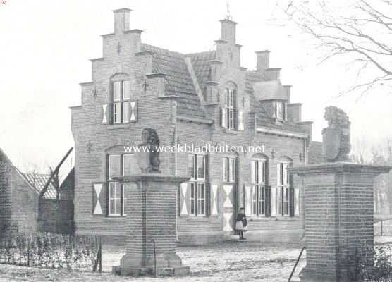 Noord-Brabant, 1910, Sint-Oedenrode, Het slot Henkenshage. Het kasteel Henkenshage. Wachterswoning
