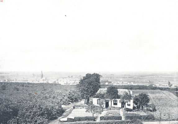 Gelderland, 1910, Laag-Elten, Montferland. Gezicht op Laag-Elten van den Eltenberg af