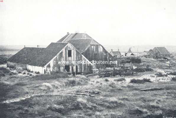 Groningen, 1910, Onbekend, Rottummeroog. De woning van den strandvoogd, tevens uitzichttoren. Achterzijde