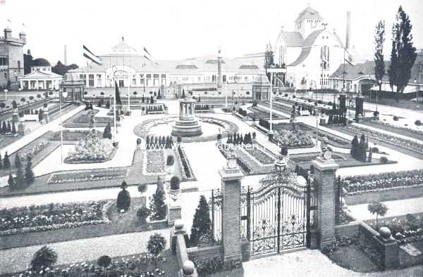 Belgi, 1910, Brussel, De Nederlandsche tuin op de Brusselsche Wereldtentoonstelling. Aangelegd door 