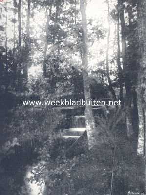 Gelderland, 1910, Leuvenum, De waterval in het Leuvenemsche bosch