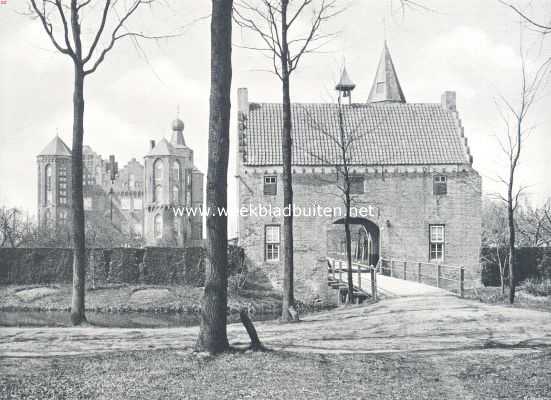 Noord-Brabant, 1910, Aarle-Rixtel, Het kasteel Croy. Inrij-paviljoen