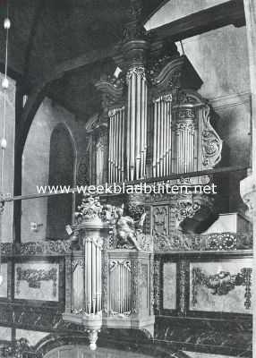 Noord-Holland, 1910, Amsterdam, Het orgel in de Groote Waalsche Kerk te Amsterdam