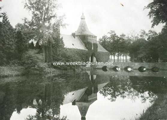 Limburg, 1911, Arcen, Het kasteel Arcen. Toegangsbrug