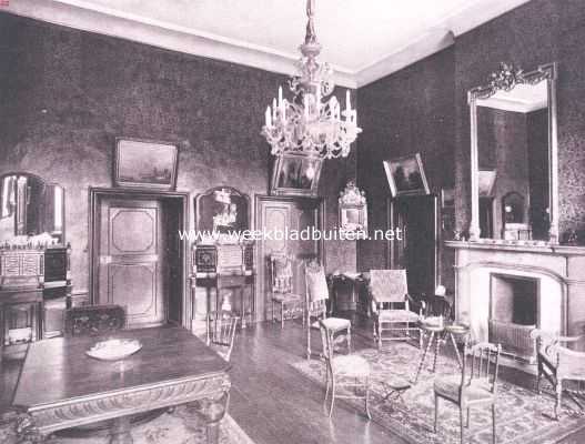 Limburg, 1911, Arcen, Het kasteel Arcen. De salon