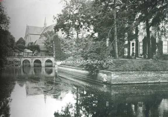 Zeeland, 1911, Haamstede, Slotgracht en kasteel te Haamstede op Schouwen (Z.)