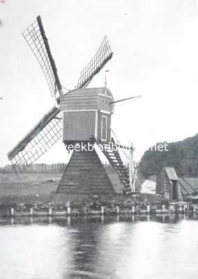 Zuid-Holland, 1911, Leiden, Watermolen bij Leiden