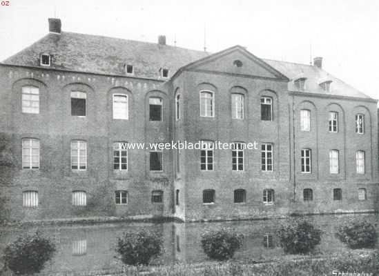 Limburg, 1911, Arcen, Het kasteel Arcen. Achterzijde