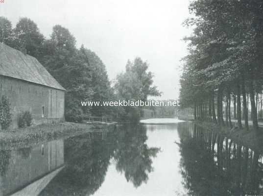 Limburg, 1911, Arcen, Het kasteel Arcen. De buitensingelgracht