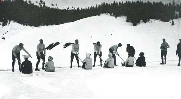 Onbekend, 1911, Onbekend, Gymkhana, wedstrijd op sneeuwscheppers
