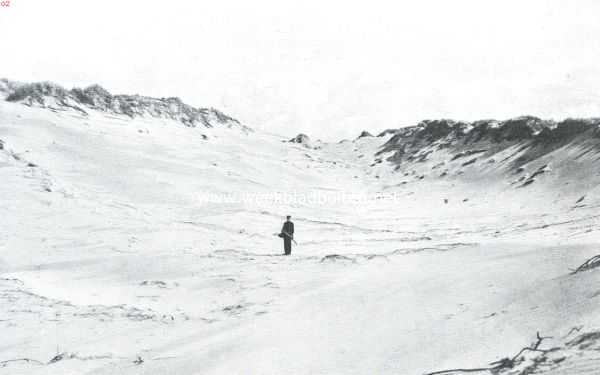 Zeeland, 1911, Onbekend, De duinen van Schouwen. Zandverstuiving in het duin