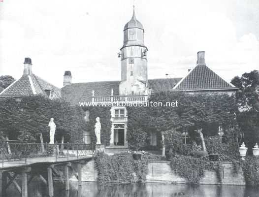 Groningen, 1911, Slochteren, De Fraeylemaborg. De voorgevel
