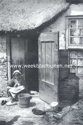 Noord-Holland, 1911, Blaricum, Het Gooi. Blaricumsche vrouw