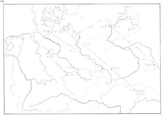 Onbekend, 1911, Onbekend, De zuid-oostelijke richting waarin de ooievaars in den herfst uit Noord-Duitschland wegtrekken