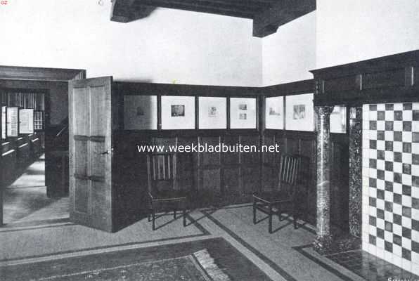 Noord-Holland, 1911, Amsterdam, Het Rembrandt-huis. De schildercaemer, met een kijkje naar de kunstcaemer