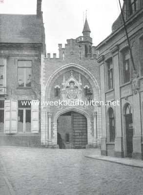 Belgi, 1911, Brugge, Brugge. Gothisch poortje